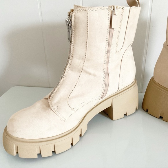 Torrid Chunky Tan Boots Booties Size 10 WW Shoes - Picture 4 of 9